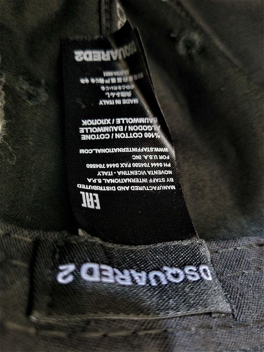 Nowa czarna czapka DSQ D2 Dsquared FULL CAP okazja tanio
