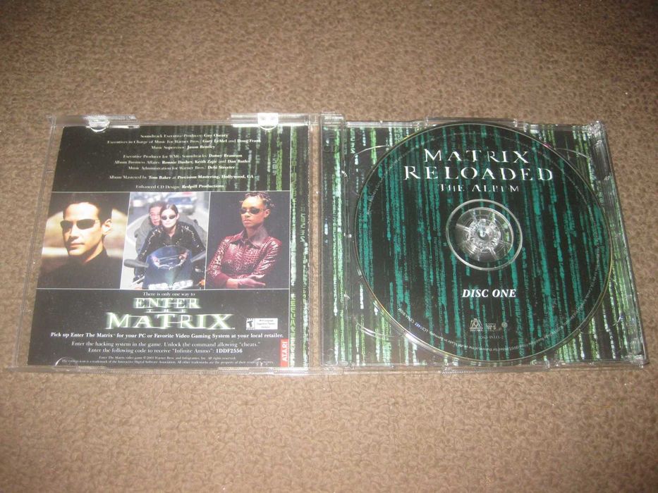 CD Duplo da Banda Sonora (OST) do filme "The Matrix Reloaded"