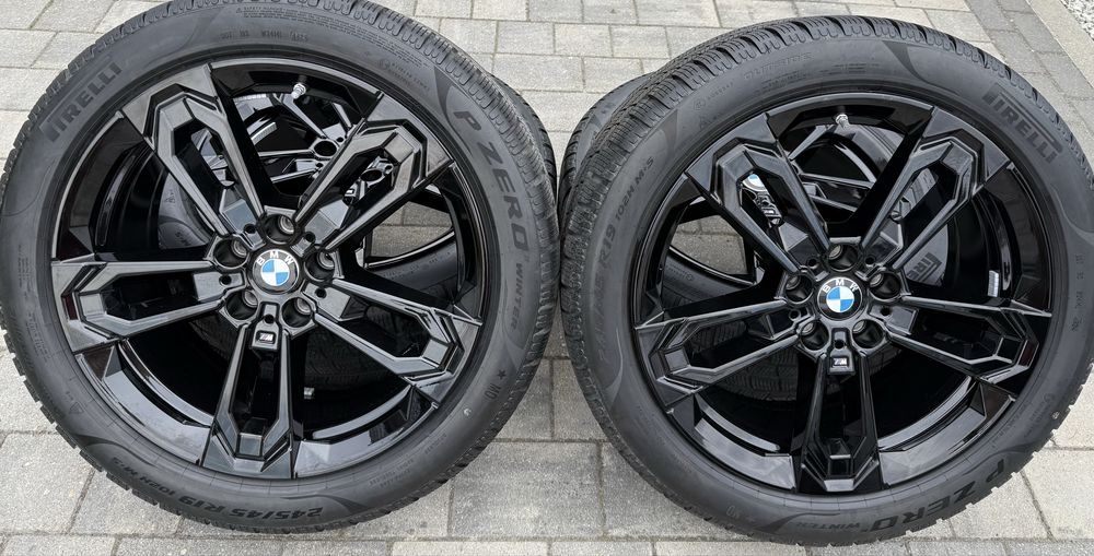 Oryginalne Felgi Bmw 5x112 czujniki iX1 X2 U11 STYL 871M 245/45R19 zima