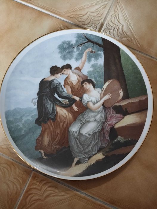 Conjunto de 4 Pratos Limoges-Porcelana Saint Croix