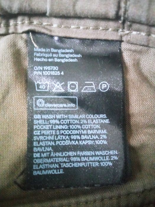 H&M spodnie bojówki khaki r M pas 80-90cm