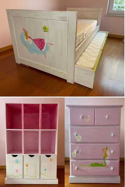 Cama Menina Oficina Rústica