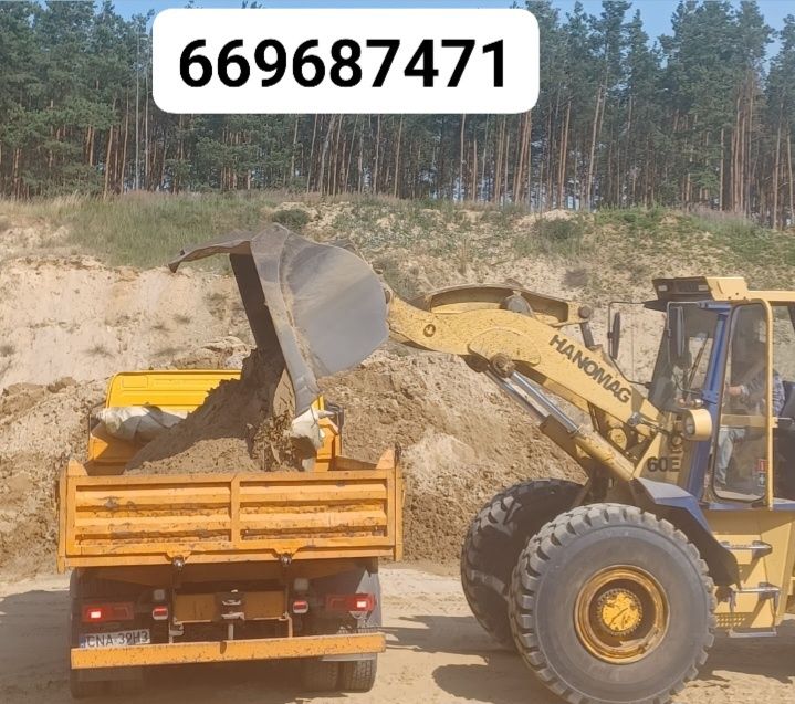 Żwir siany i płukany oraz piasek Nakło okolice transport