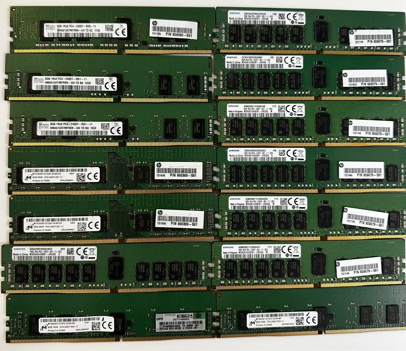 Серверна оперативна пам'ять 8gb DDR4 pc4-2400 rdimm ecc (x99)