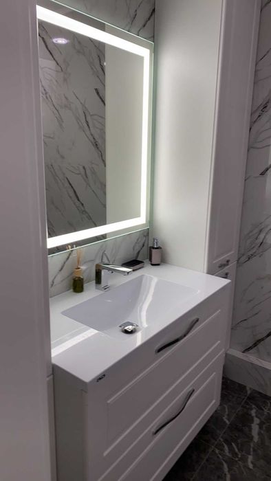 Умивальник на замовлення, стільниця під чашу, раковина з каменю