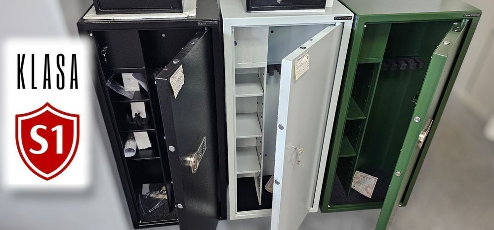 Szafa na broń S1 • Szafa MYŚLIWSKA • Zamek ELEKTRONICZNY S1 • SEJF