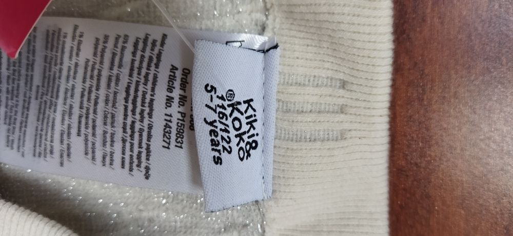 Legginsy z srebrna nitką