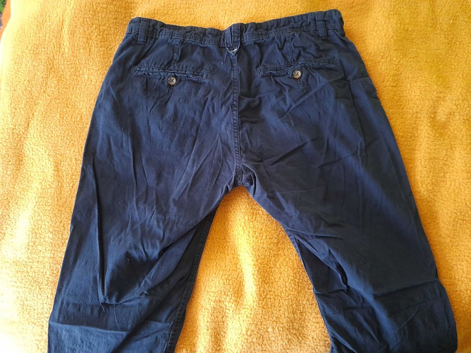 Granatowe spodnie Chinos, r. L (13)