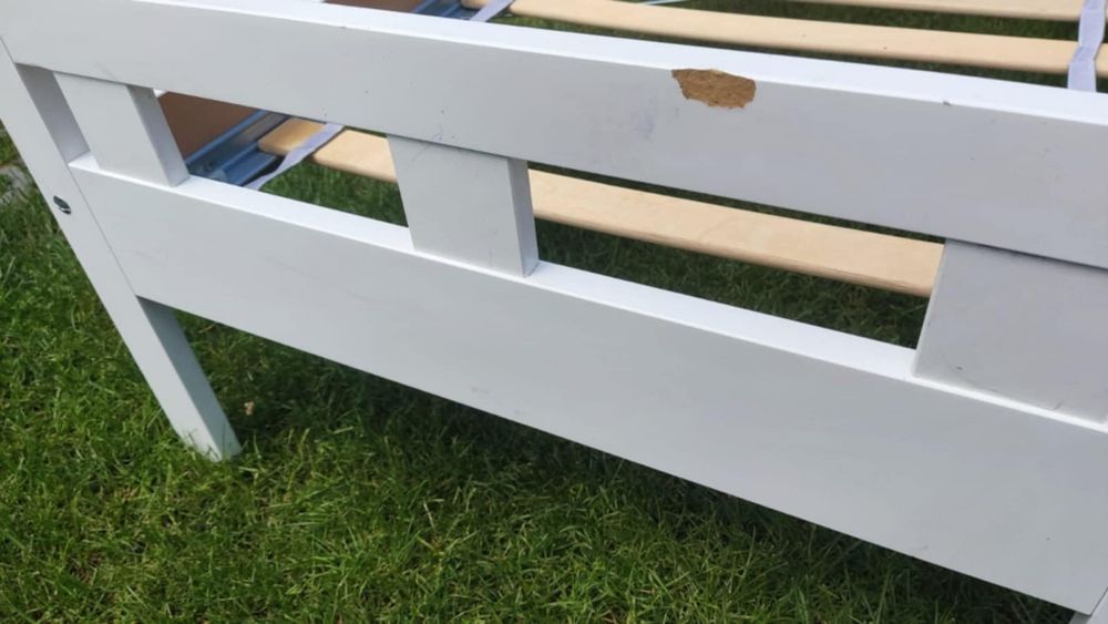 Dziecięce łóżko białe 160/70