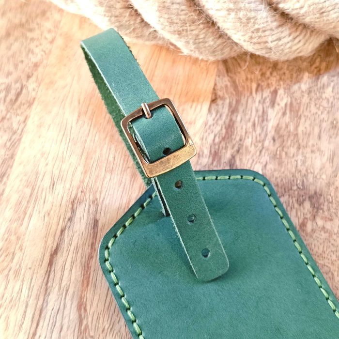 Zawieszka do walizki z grawerem Identyfikator bagażu skórzany