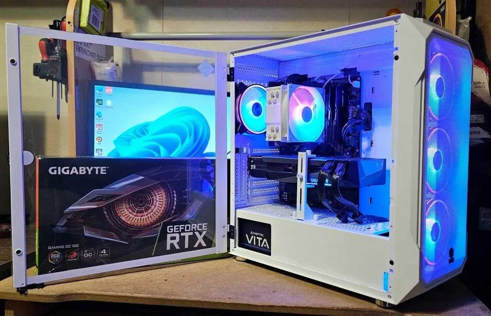 Комп'ютер AMD RYZEN 7 5700X, RTX 3080 10GB, 32GB DDR4, SSD M.2 1TB