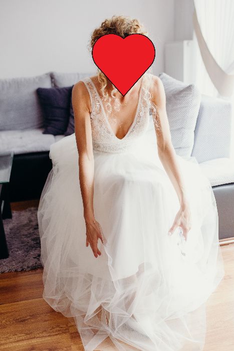 Suknia ślubna Anna Kara SASHA ślub boho rustykalny