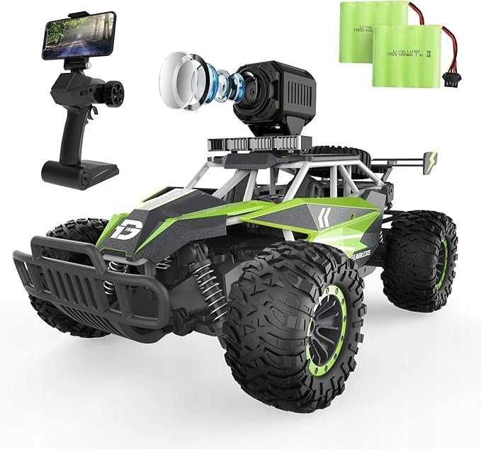Samochód Zdalnie Sterowany RC 116 z Kameą 1080P WiFi 2-Baterie, USZKODZONY