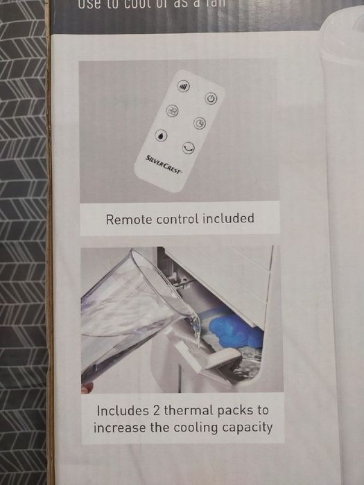 Klimatyzer Przenośny SilverCrest brak wkładów chłodzących