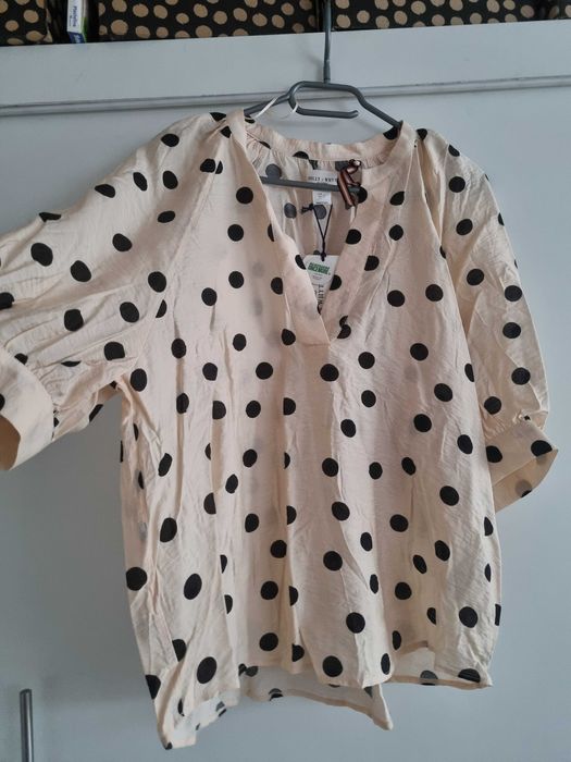 bluzka damska w kropki lindex nowa z metką