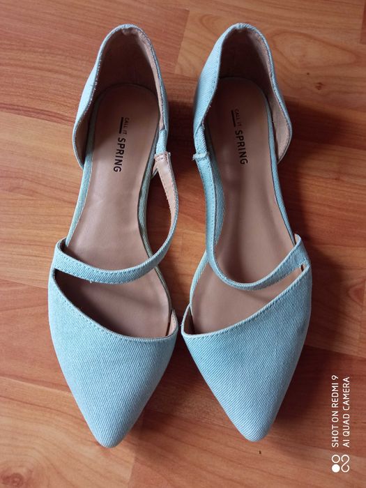 Zestaw 4 pary: sandały eleganckie, sportowe, balerinki, espadryle r.38