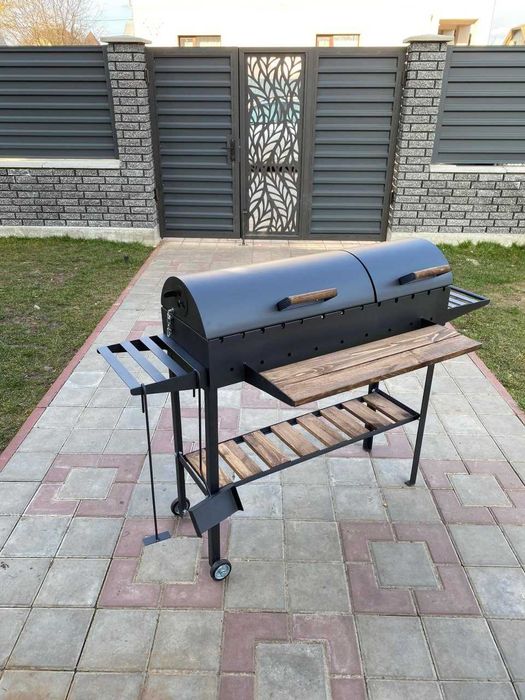 НАДІЙНИЙ! Мангал-гриль-барбекю з підставкою під казан метал 5 мм