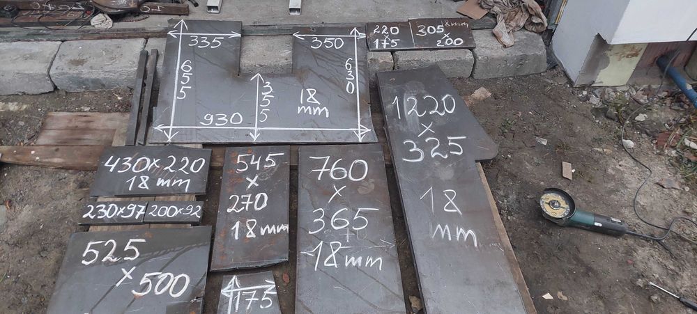 Formatka blacha metalowa 14mm 18mm