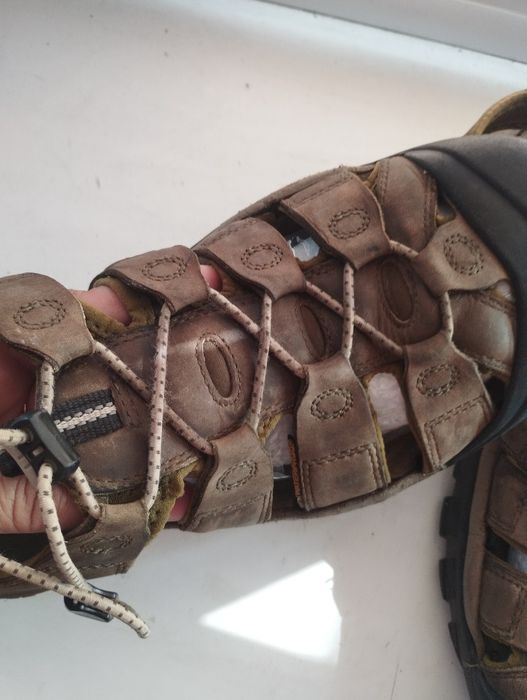 Мужские сандалии KEEN (45 р, 30.2 см) трекинговые/рабочие, кожа, Waterproof
