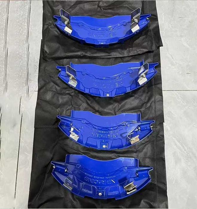 4 capas de pinças travão maxilas em alumínio de encaixe direto nas pinças para BMW Audi Mercedes Tesla etc.