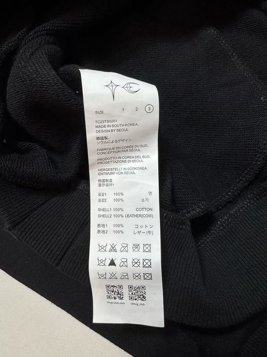 Thug Club Gladiator full zip up hoodie black зіп худи cropped fit