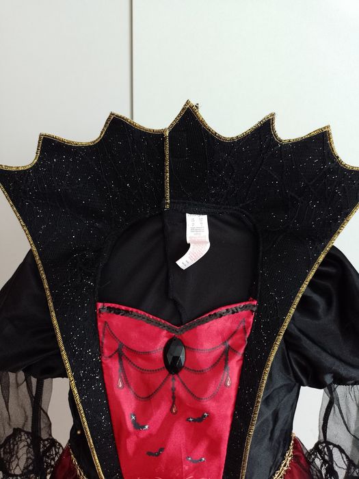 NOWY strój karnawałowy WAMPIRZYCA WRÓŻKA CZAROWNICA  98/104 (4)