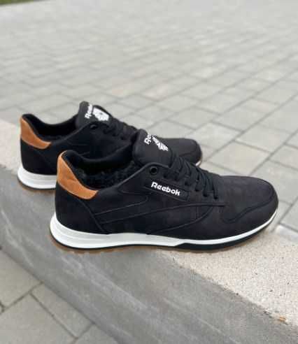 Чоловічі шкіряні зимові кросівки на вовні мужские кроссовки