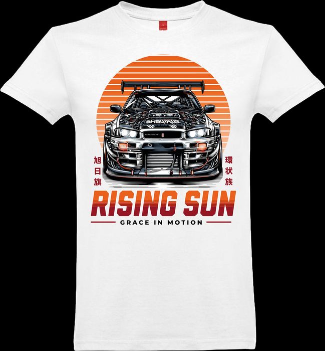 T-shirt Rising Sun JDM – Carro Japonês | T-shirt Personalizada