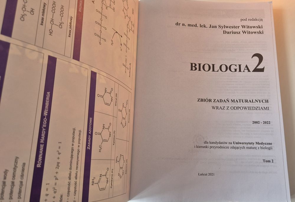 zbiór zadań -> biologia 2 - Witowskiego