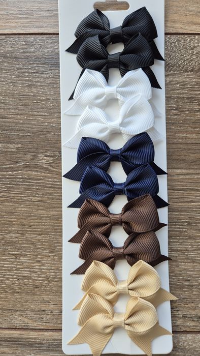 Spineczki spinki do włosów dla dziewczynki eleganckie kokardki