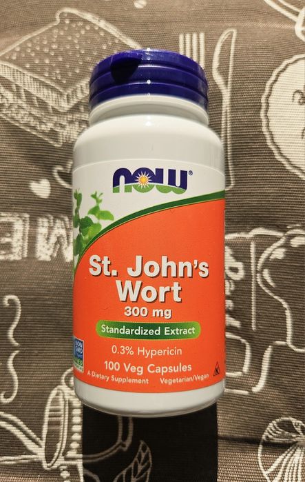 Now Foods зверобой звіробій 300 мг St johns wort 100 капсул