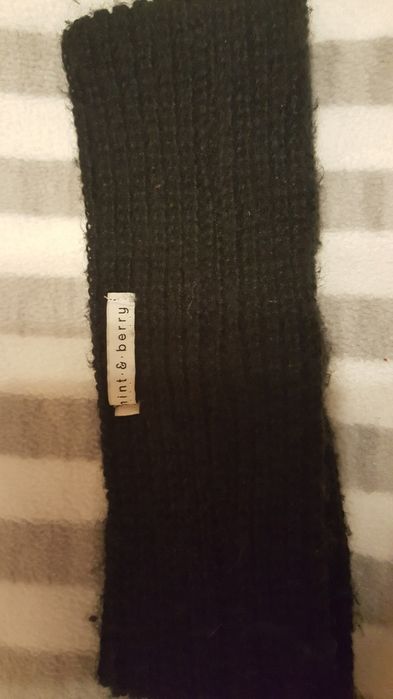 Opaska z wełny czarna