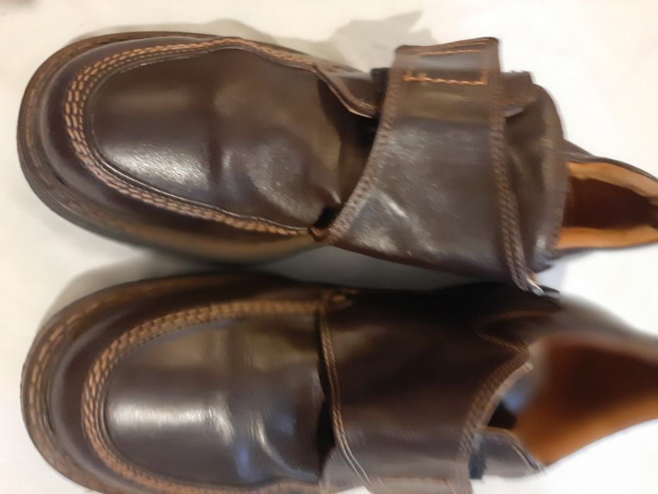 Mokasyny masywne  brązowe  MASTER plus