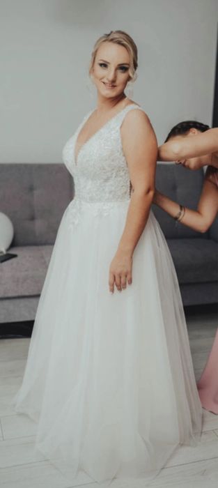 Suknia ślubna kolor szampański