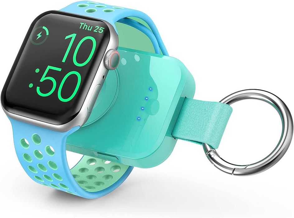 I.VALUX przenośna ładowarka power bank do zegarka Apple Watch zielona