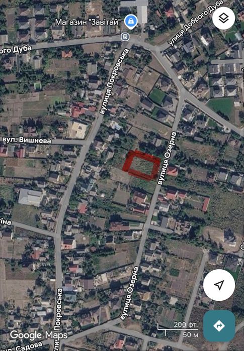 Гатне, вул. Озерна 9 соток