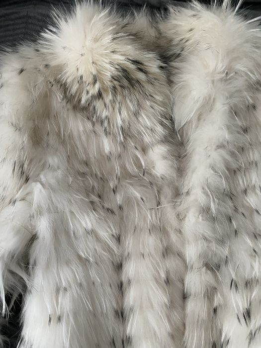 Piekne futro biale z lisa