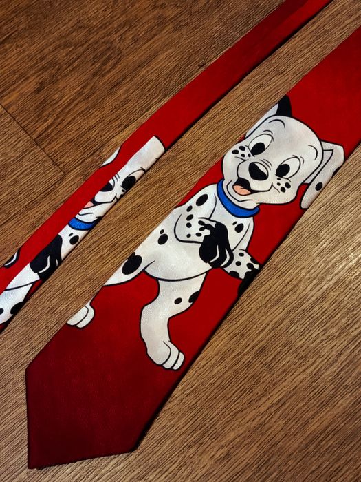 Галстук, 101 Долматинец, Дисней, шелк,Италия