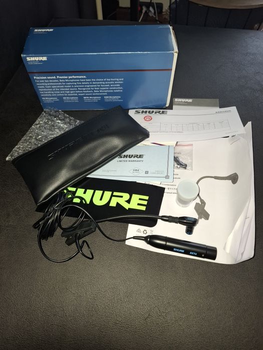 Vendo Shure Beta 98 H/C -  microfone profissional para sopros ou percussão