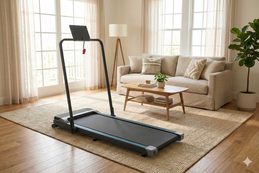 Nowa Bieżnia Domowa 1-12km/h Składana 100kg Regulowana Elektryczna FV