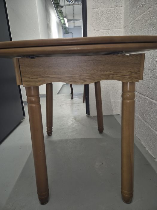 Mesa Jantar Madeira Extensivel + 3 cadeiras