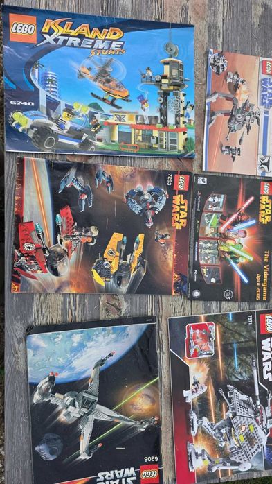 Wielka Kolekcja LEGO Retro 2000s Star Wars Bionicle Technic Instrukcje!
