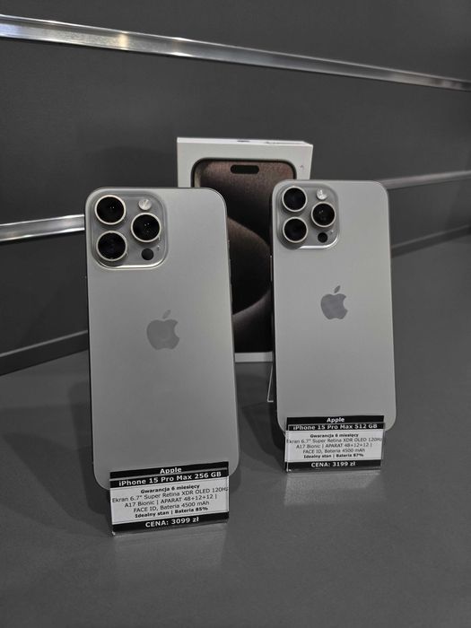 iPhone 15 Pro Max 256/512 GB Natural Titanium | Gwarancja | Sklep