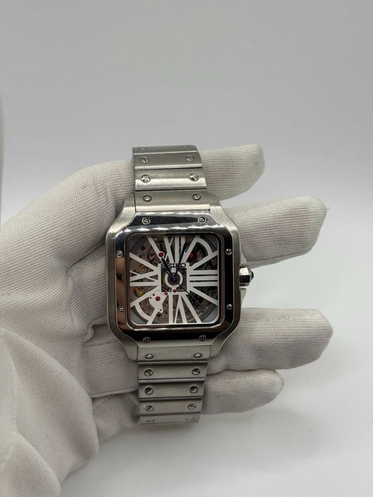 Seiko Mod Zegarek Santos Skeleton