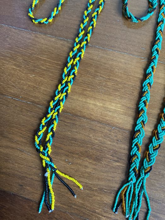 Lote de colares de missangas