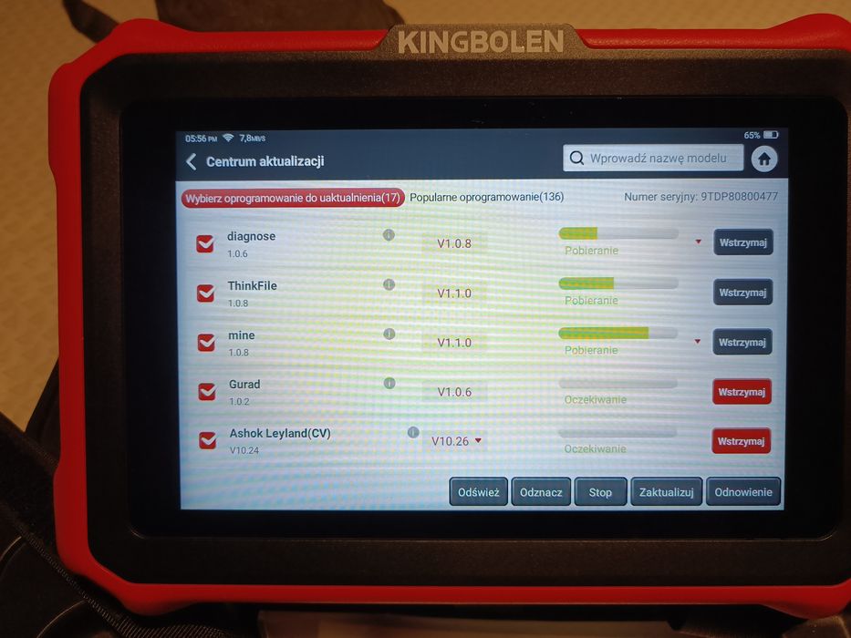 Interfejs diagnostyczny komputer kingbolen k8 pro dożywotnia aktualiz.