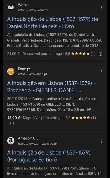 Livro A inquisição de Lisboa