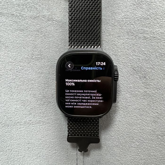 Ідеальні• Apple Watch Ultra 2 | 49mm • Black Milanese Loop | Гарантія Київ