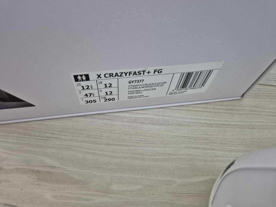 Profesjonalne buty korki adidas X Crazyfast+ FG GY7377 rozmiar 47 1/3