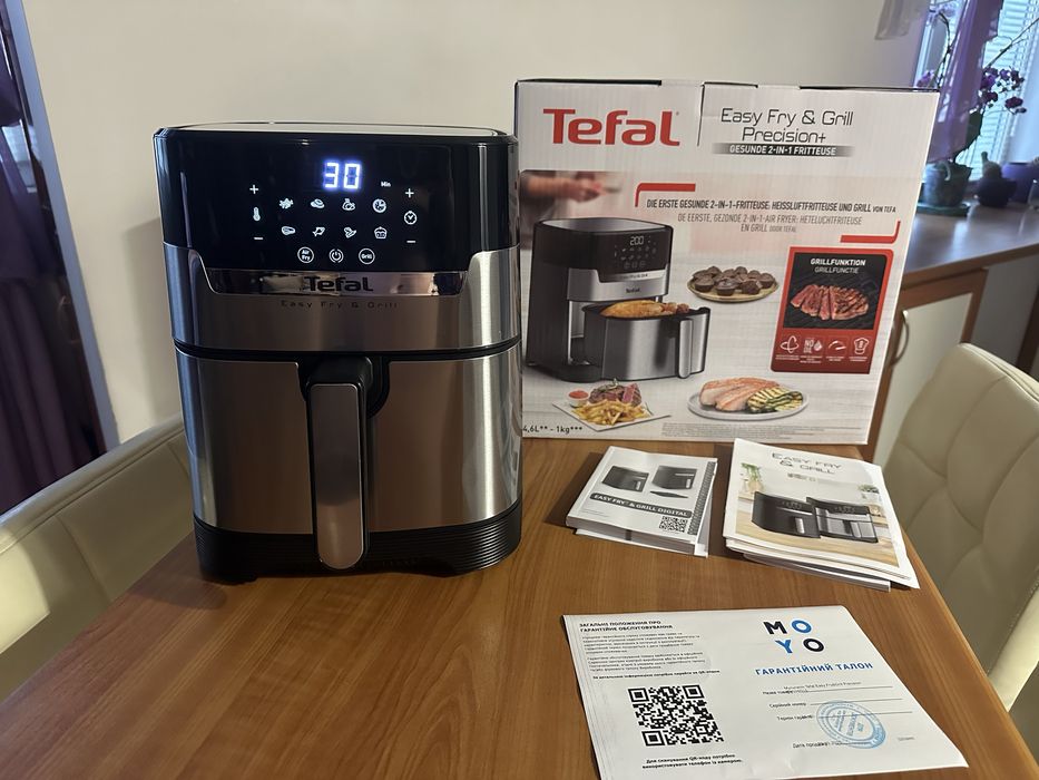 NEW Мультипіч Мультипечь Аэрогриль TEFAL Fry&Grill (8499грн Moyo)
